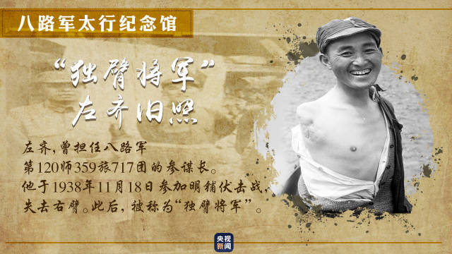 △“独臂将军”左齐旧照