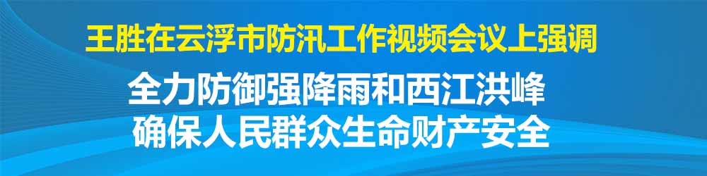 云浮市防汛工作视频会议