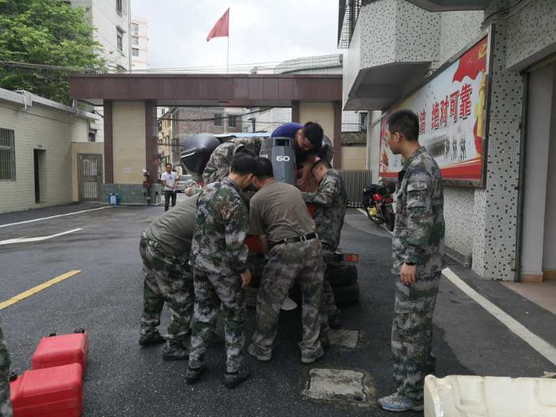 云城区人武部加强防御台风应急物资准备