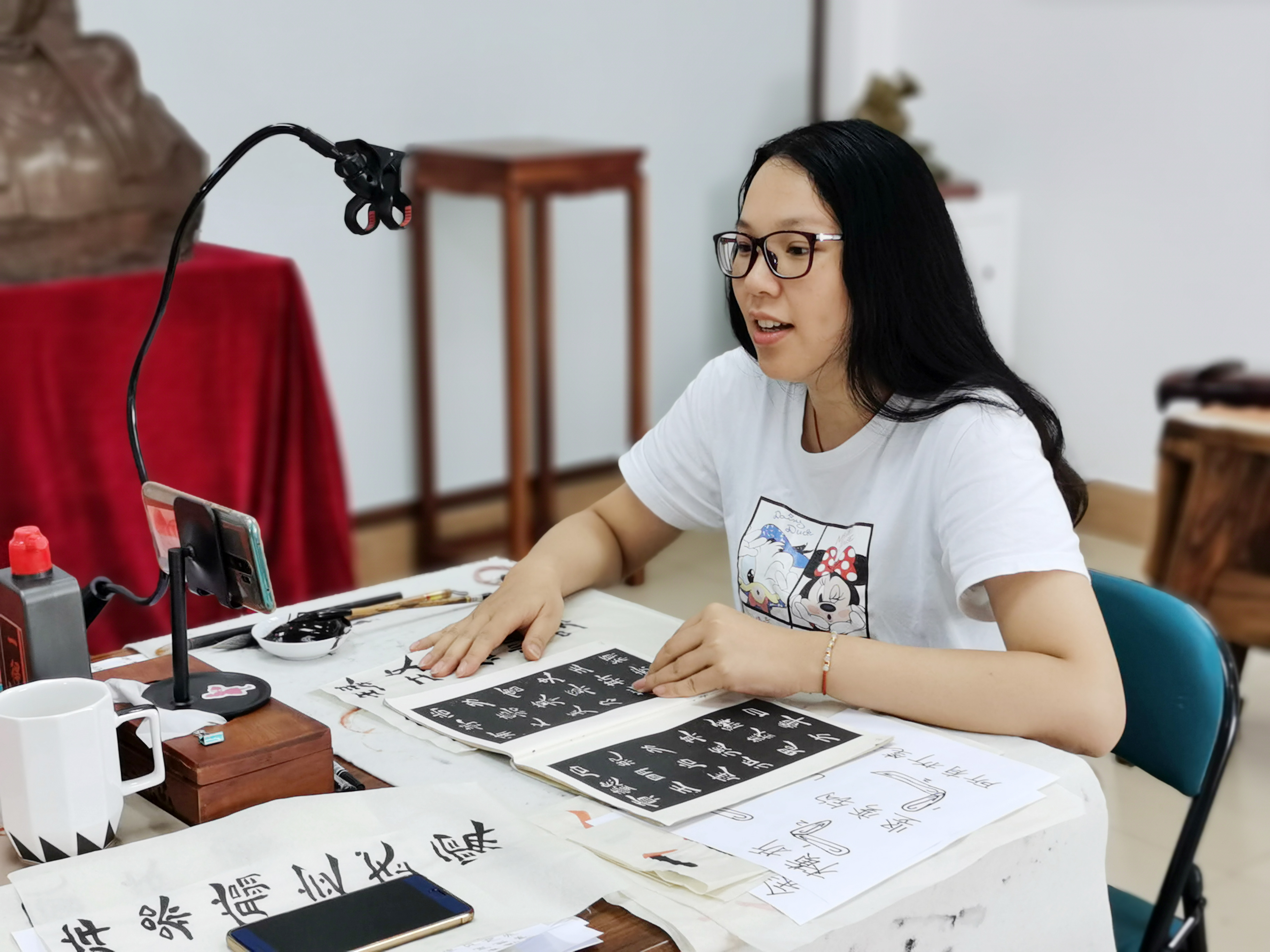 公益直播授书画