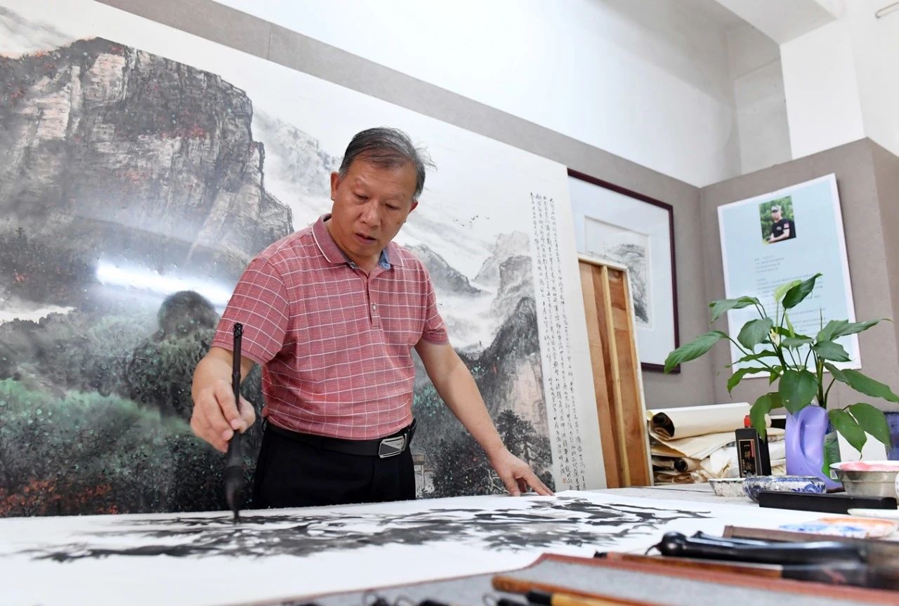 云浮退役军人画家康强 (7)