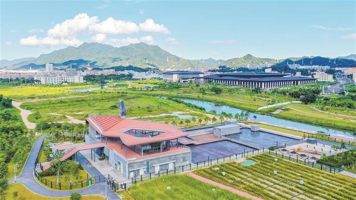 深圳坪山河治理工程中的南布水质净化站