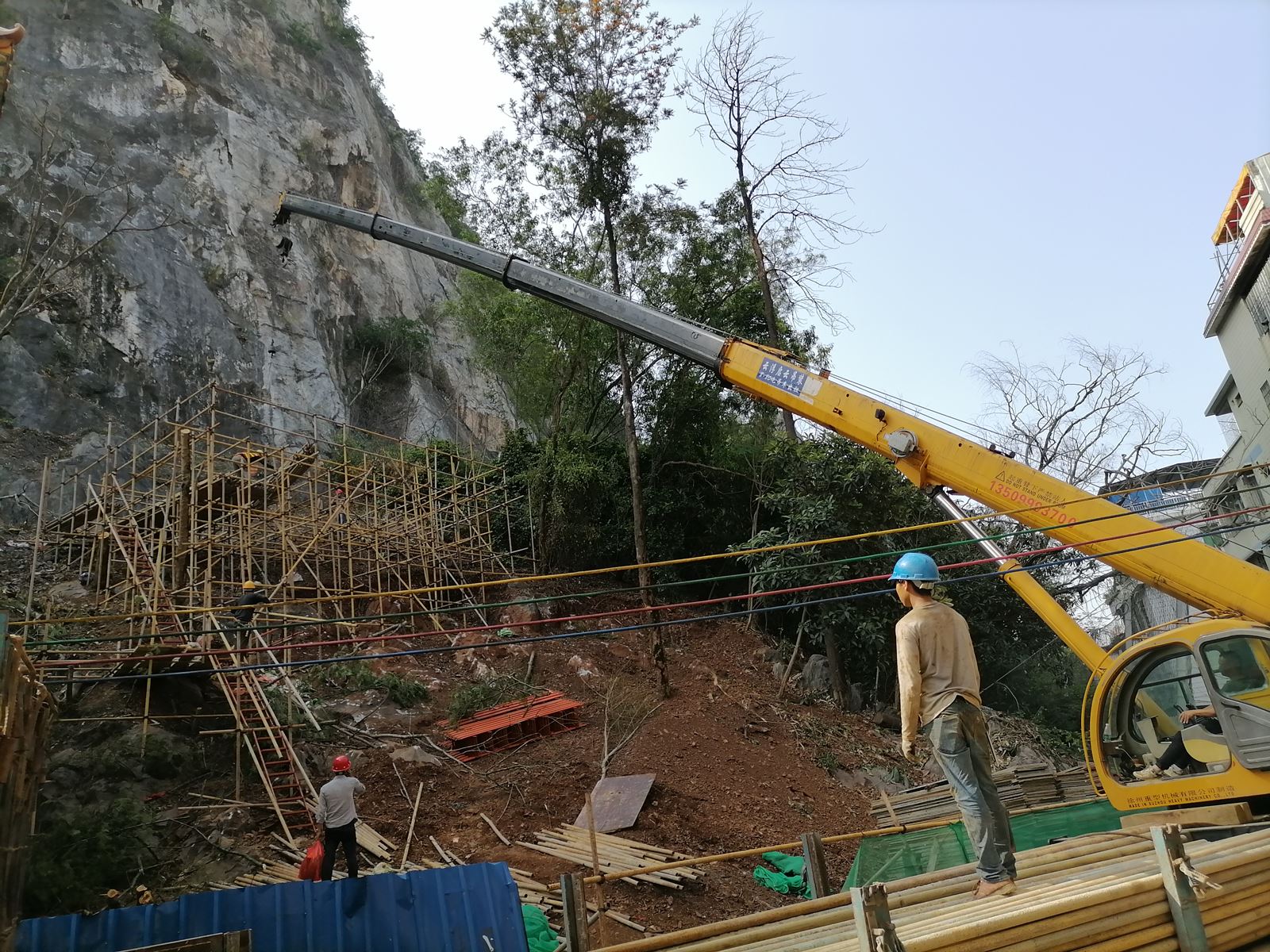 笔架山“排险加固” 市民高度赞扬